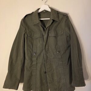 Men's Olive Green Military Jacket